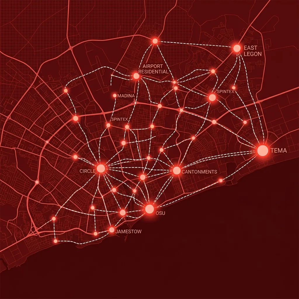 SpeedUp GH delivery network across Accra